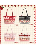 Mademoiselle Pearl Strawberry Tote Bag(Reservation/4 Colours/Full Payment Without Shipping)